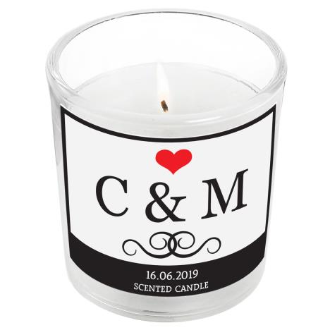 Personalised Monogram Scented Jar Candle
